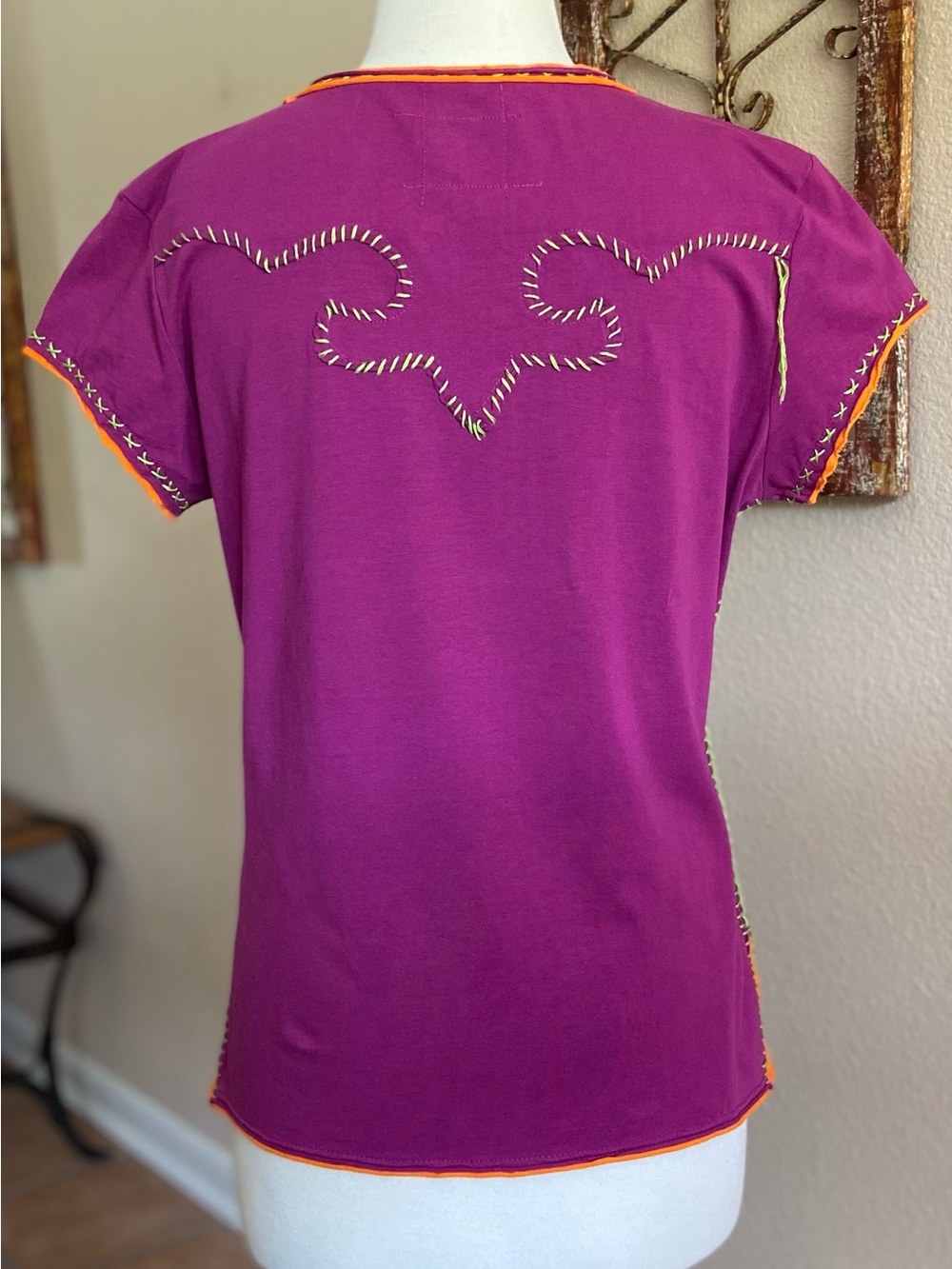 Top - Double D Ranch - "Rodeo Show Since 1989" graphic tee - Embroidered, Sequin - Picture 2 of 8